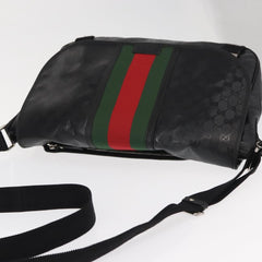 Gucci 500 Web Double Buckle Messenger Bag GG Imprime