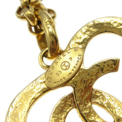 Chanel CC Heart Pendant Metal