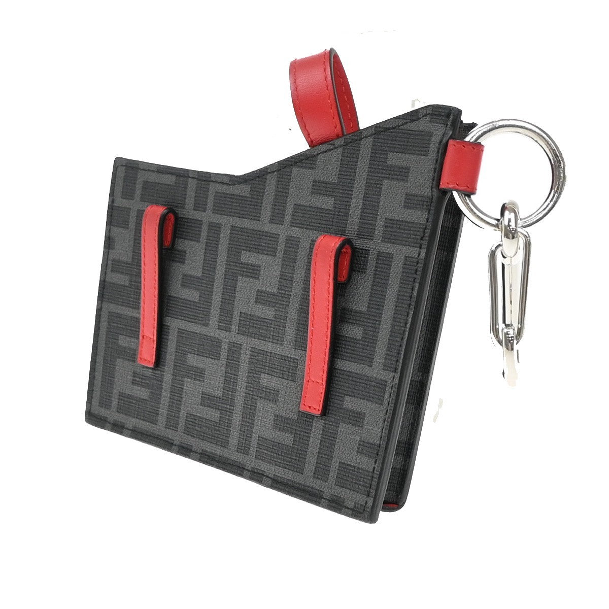 Fendi Charm Key Holder Zucca canvas