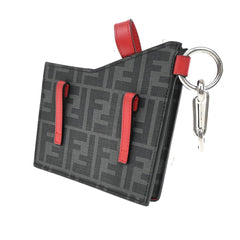 Fendi Charm Key Holder Zucca canvas