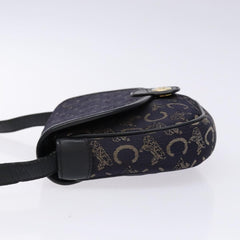 Celine C Sulky Shoulder bag Canvas and Leather