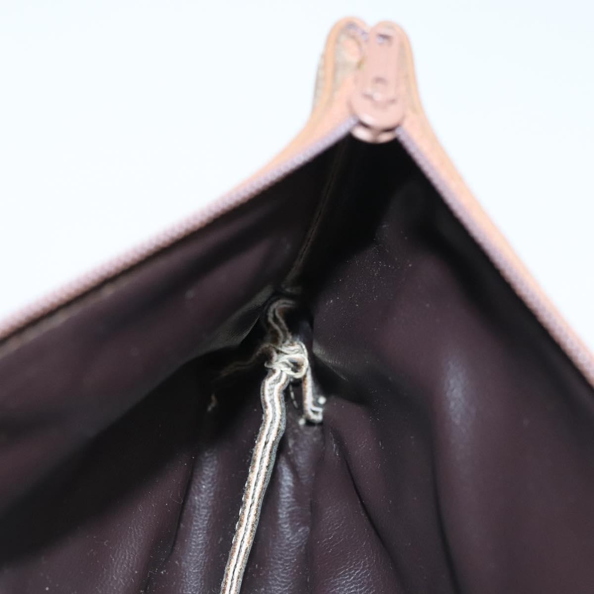 Christian Dior Vintage Honeycomb Zip Pouch Coated Canvas