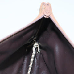 Christian Dior Vintage Honeycomb Zip Pouch Coated Canvas