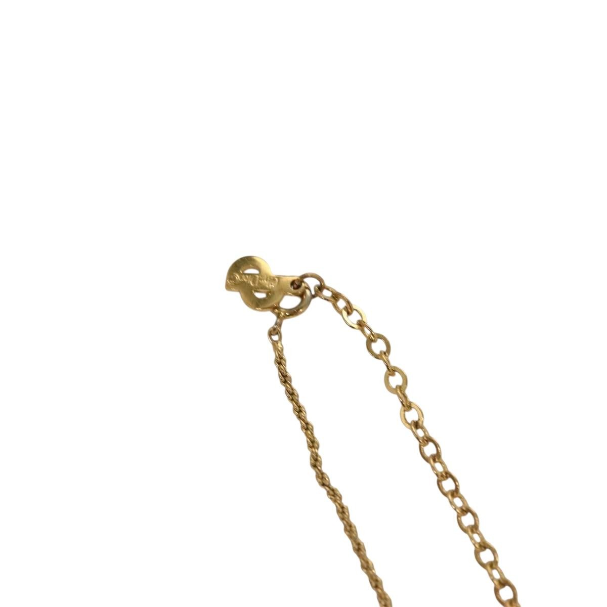 Christian Dior CD Pendant Necklace Gold-plated