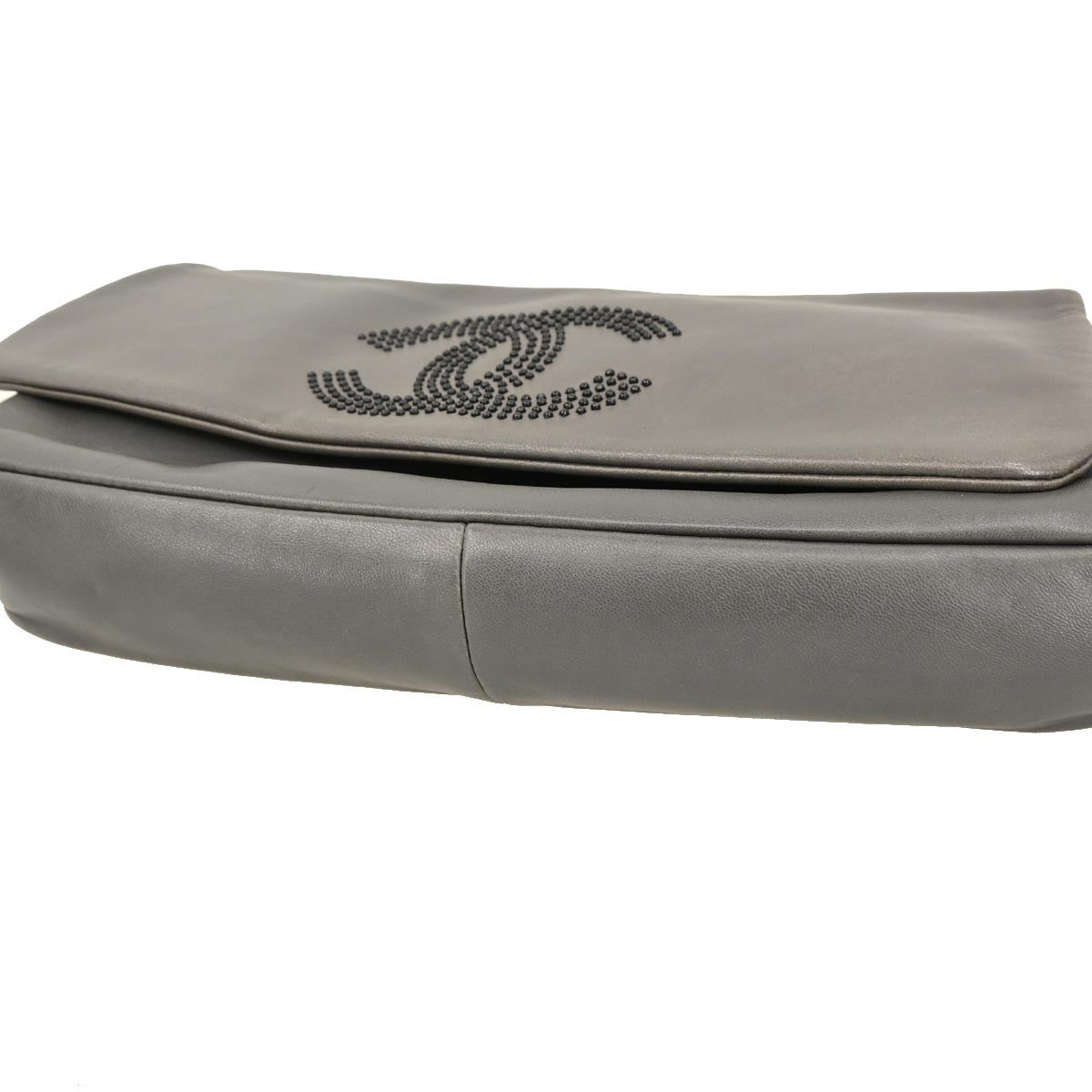 Chanel Studded CC Flap Bag Lambskin