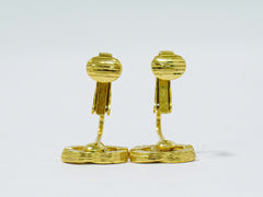 Chanel Vintage CC Clip-On Earrings Metal