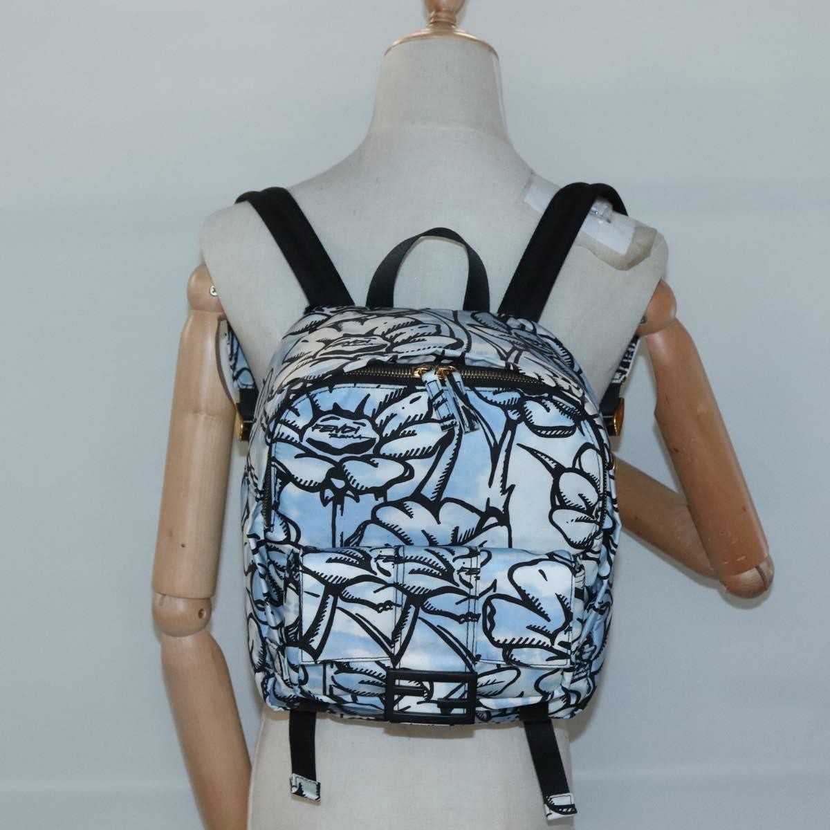 Fendi Baguette Backpack Printed Nylon