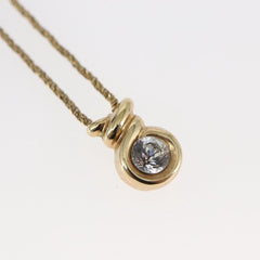 Christian Dior CD Pendant Necklace Metal