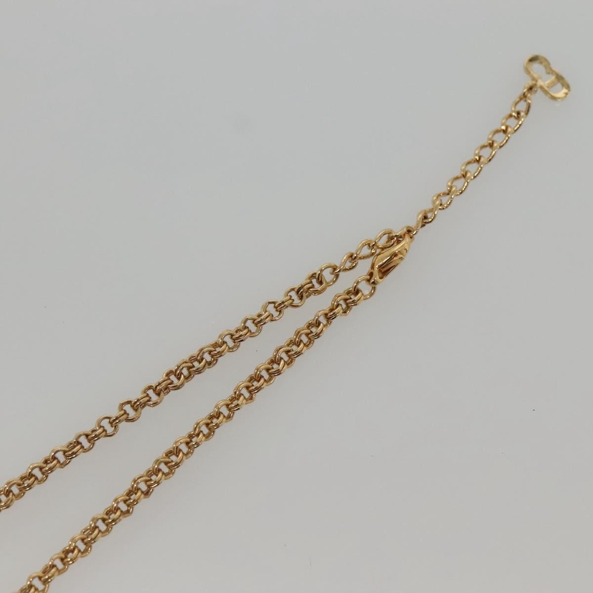 Christian Dior CD Pendant Necklace Gold-plated