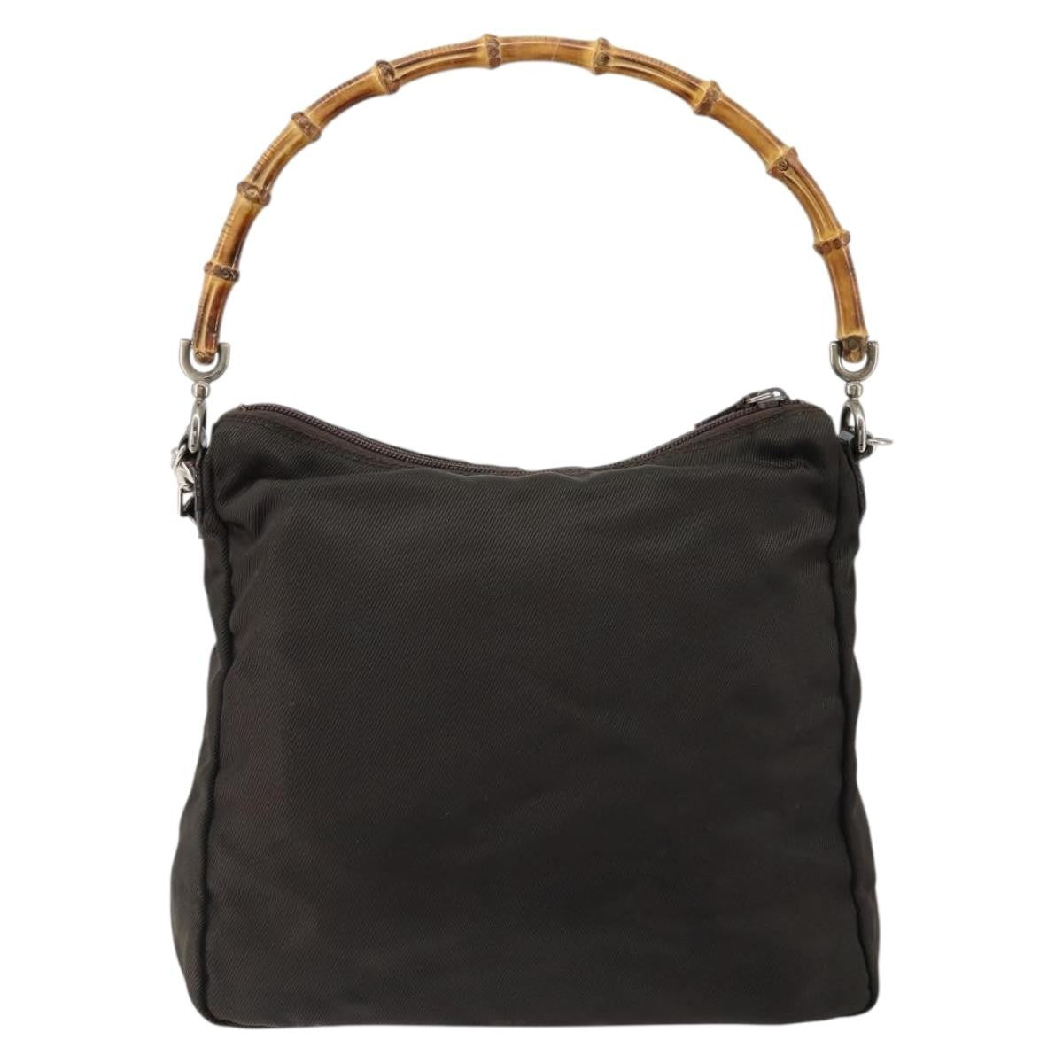 Gucci Vintage Bamboo Handle Bag Nylon