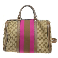 Gucci Vintage Web Boston Bag GG Canvas