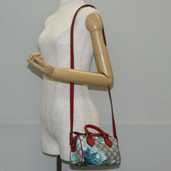 Gucci Convertible Boston Bag Blooms Print GG Coated Canvas