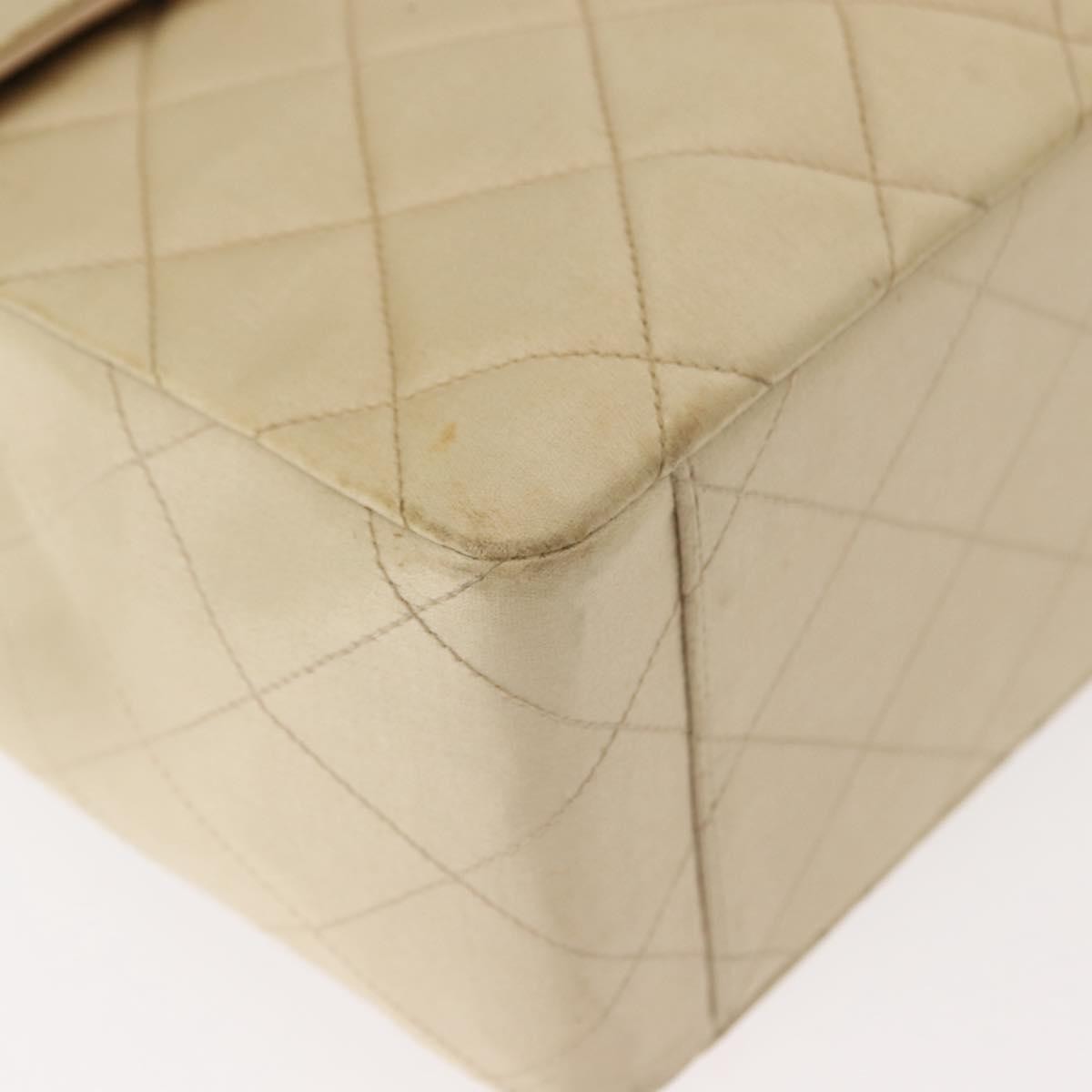 Chanel Vintage Classic Single Flap Bag Silk