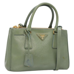 Prada Double Zip Lux Tote Saffiano Leather