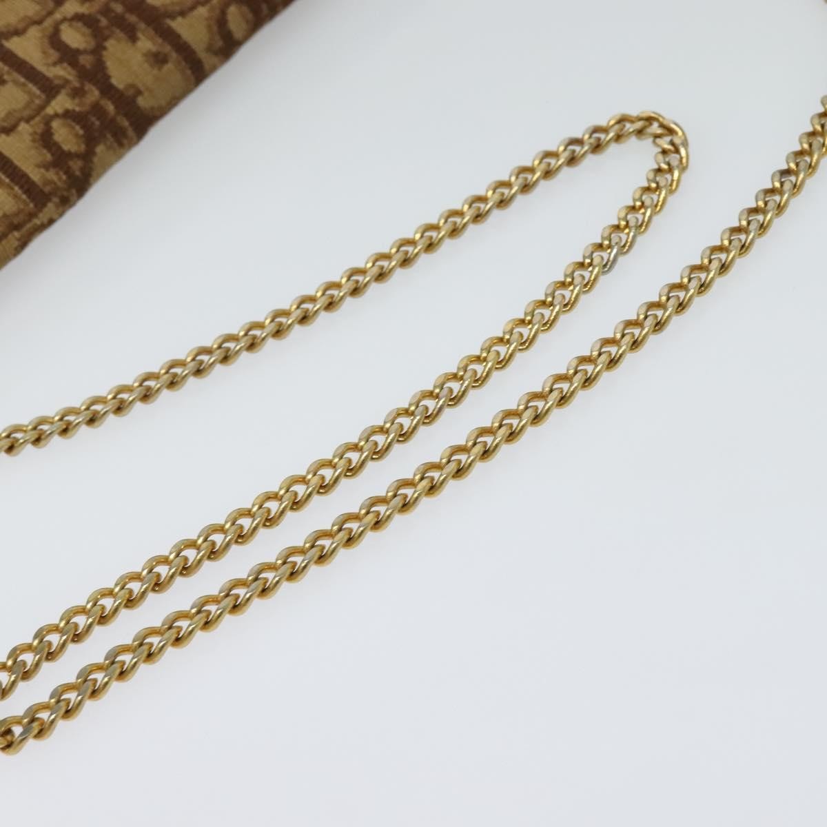 Christian Dior Vintage Trotter Flap Shoulder Bag Canvas