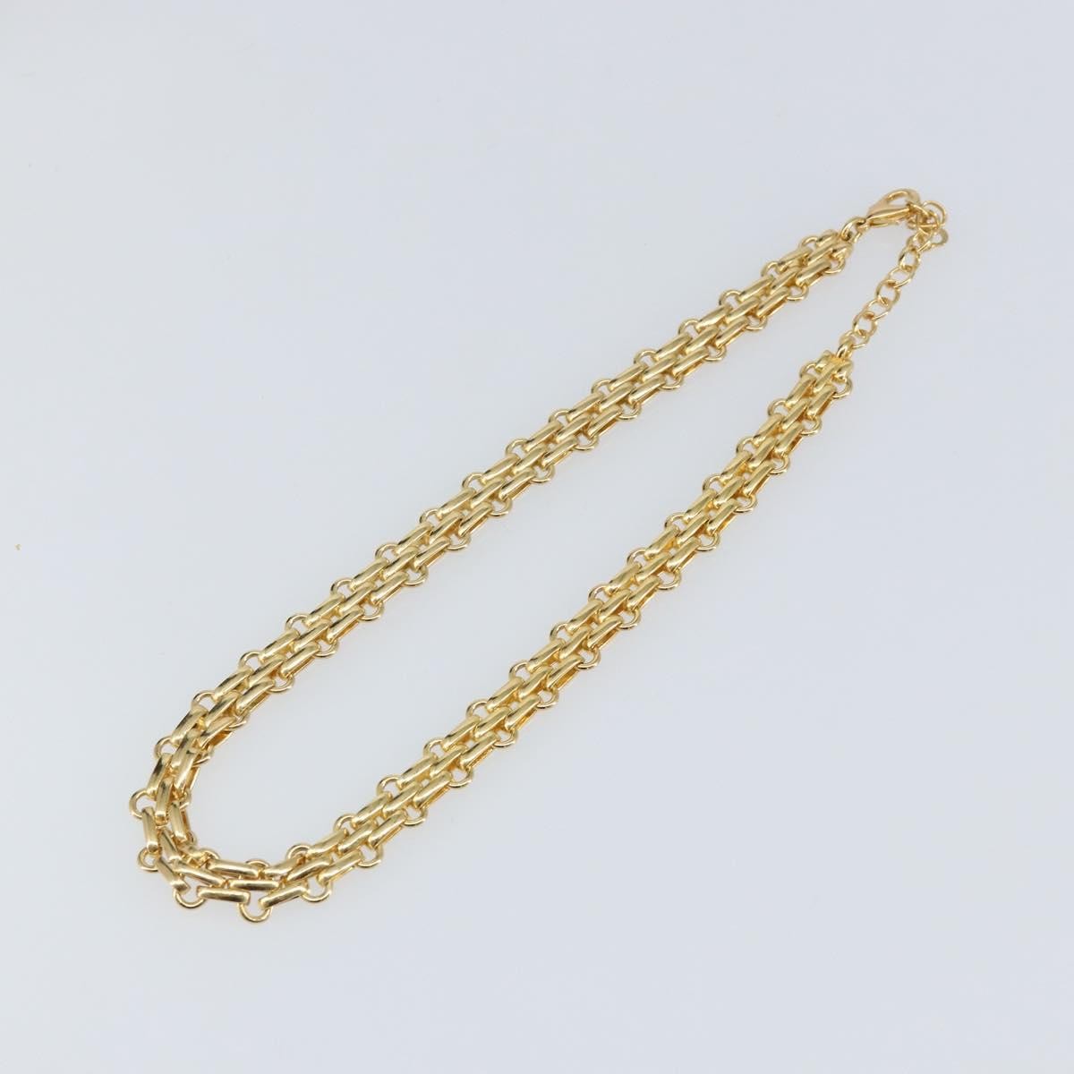 Christian Dior Vintage CD Clasp Chain Necklace Metal