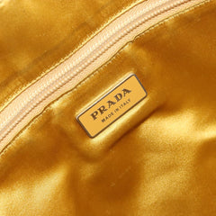 Prada Bowler Bag Canvas with Leather