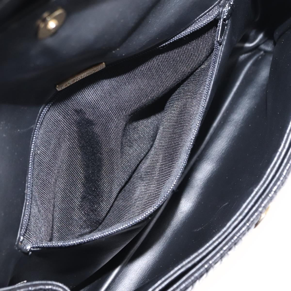 Bally Vintage Chain Shoulder Bag Quilted Leather