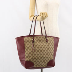 Gucci Bree Tote GG Canvas with Leather