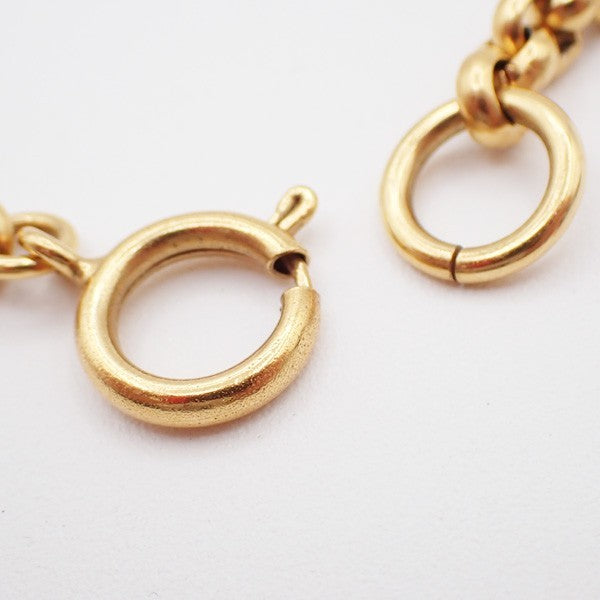 Chanel CC Heart Pendant Necklace Metal