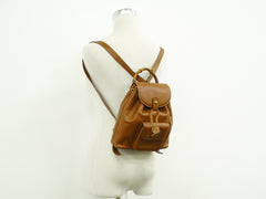 Gucci Vintage Bamboo Backpack Leather