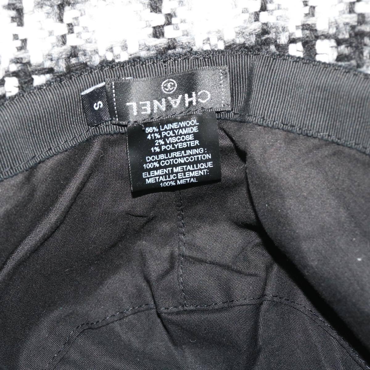 Chanel Beaded CC Bucket Hat Wool