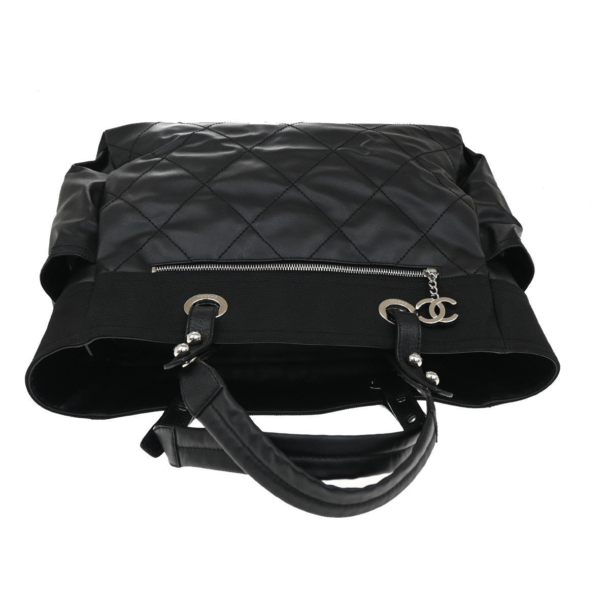 Chanel Biarritz Pocket Tote Quilted Coated Canvas