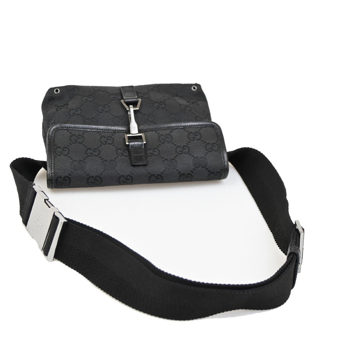 Gucci Vintage Jackie Waist Bag GG Canvas