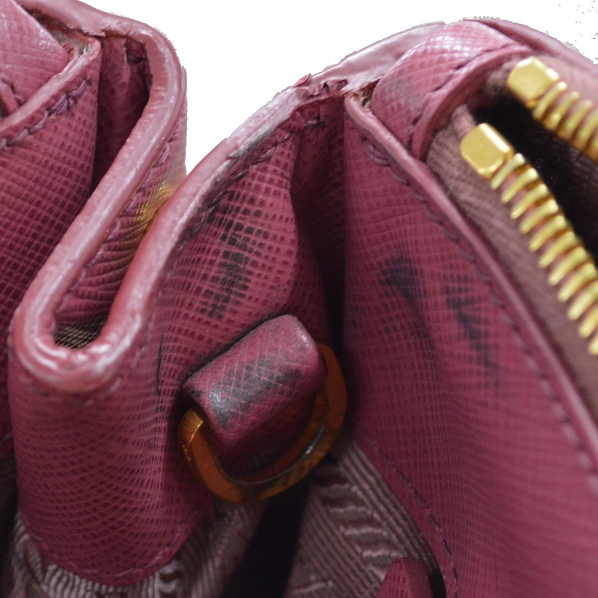 Prada Double Zip Lux Tote Saffiano Leather