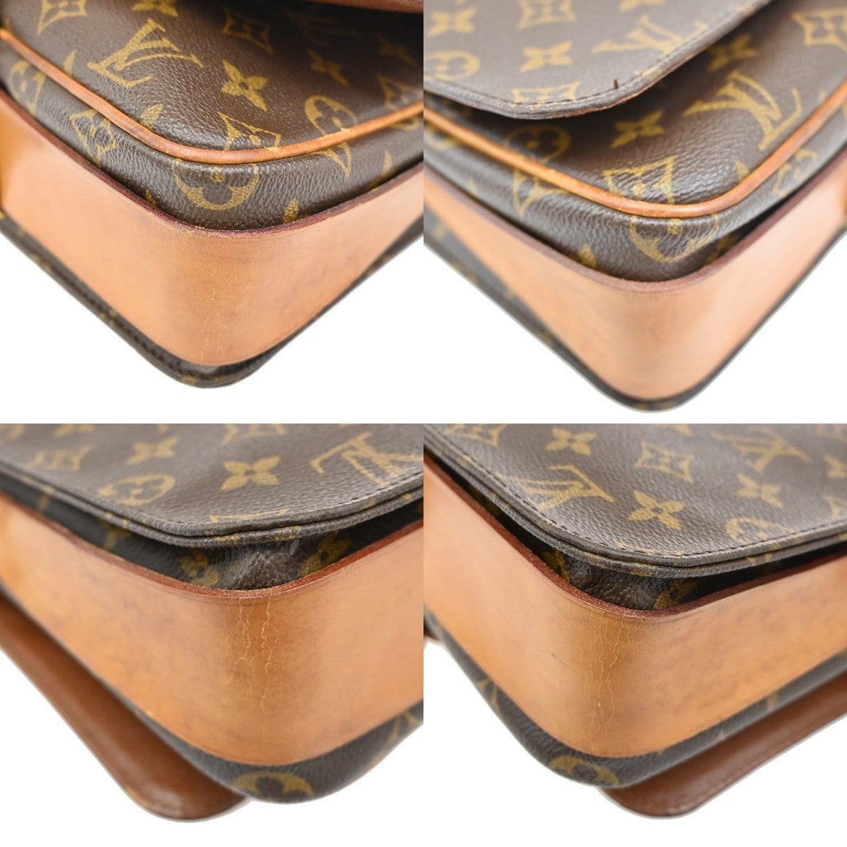 Louis Vuitton Cartouchiere Handbag Monogram Canvas