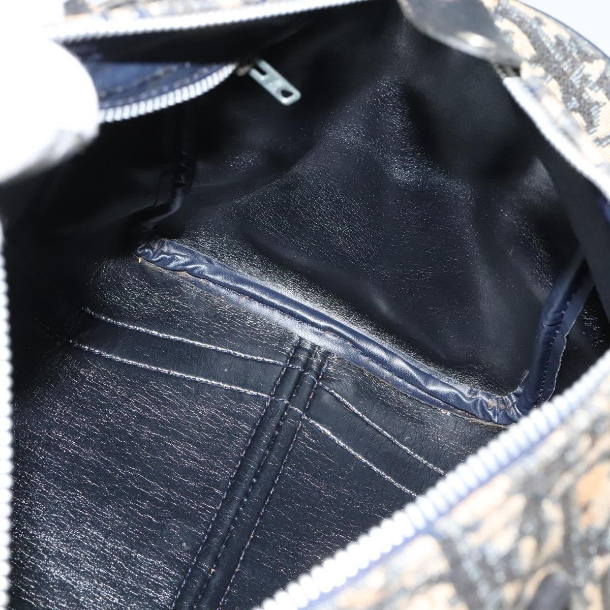 Christian Dior Vintage Trotter Boston Bag Diorissimo Canvas