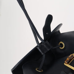 Gucci Vintage Bamboo Backpack Leather