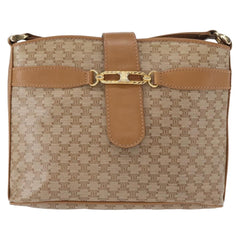 Celine Vintage Macadam Shoulder Bag Canvas