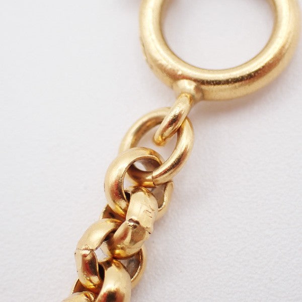 Chanel CC Heart Pendant Necklace Metal