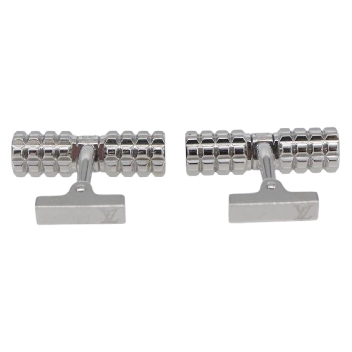 Louis Vuitton Cufflinks Monogram Eclipse Canvas with Metal