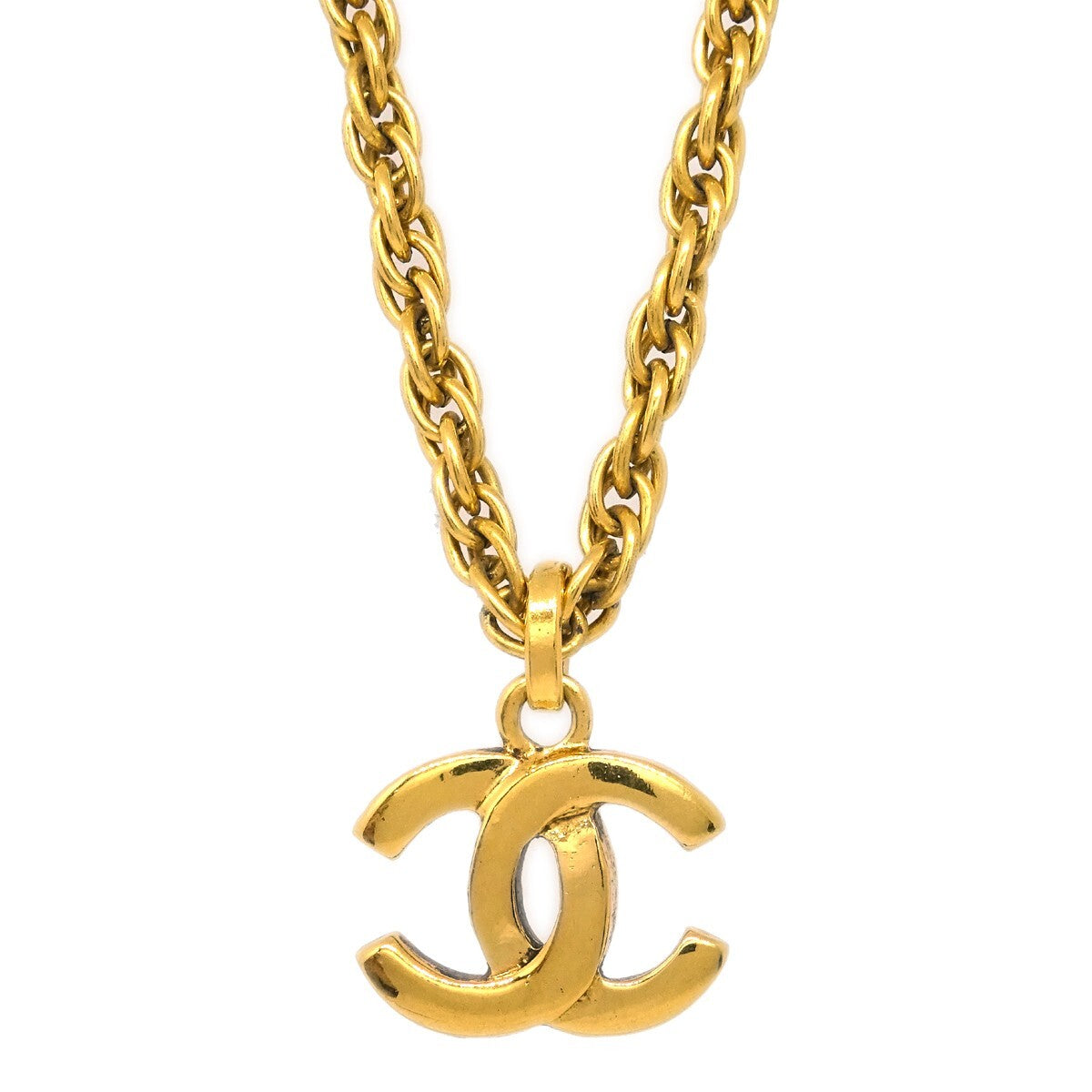 Chanel CC Pendant Necklace Metal
