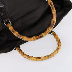 Gucci Vintage Bamboo Handle Tote Nylon