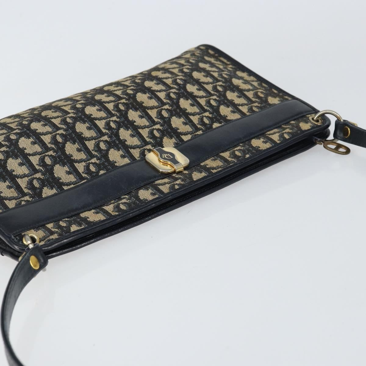 Christian Dior Vintage Trotter Shoulder Bag Canvas