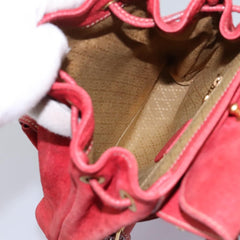 Gucci Vintage Bamboo Backpack Suede