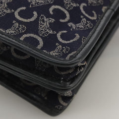 Celine C Sulky Handbag Canvas