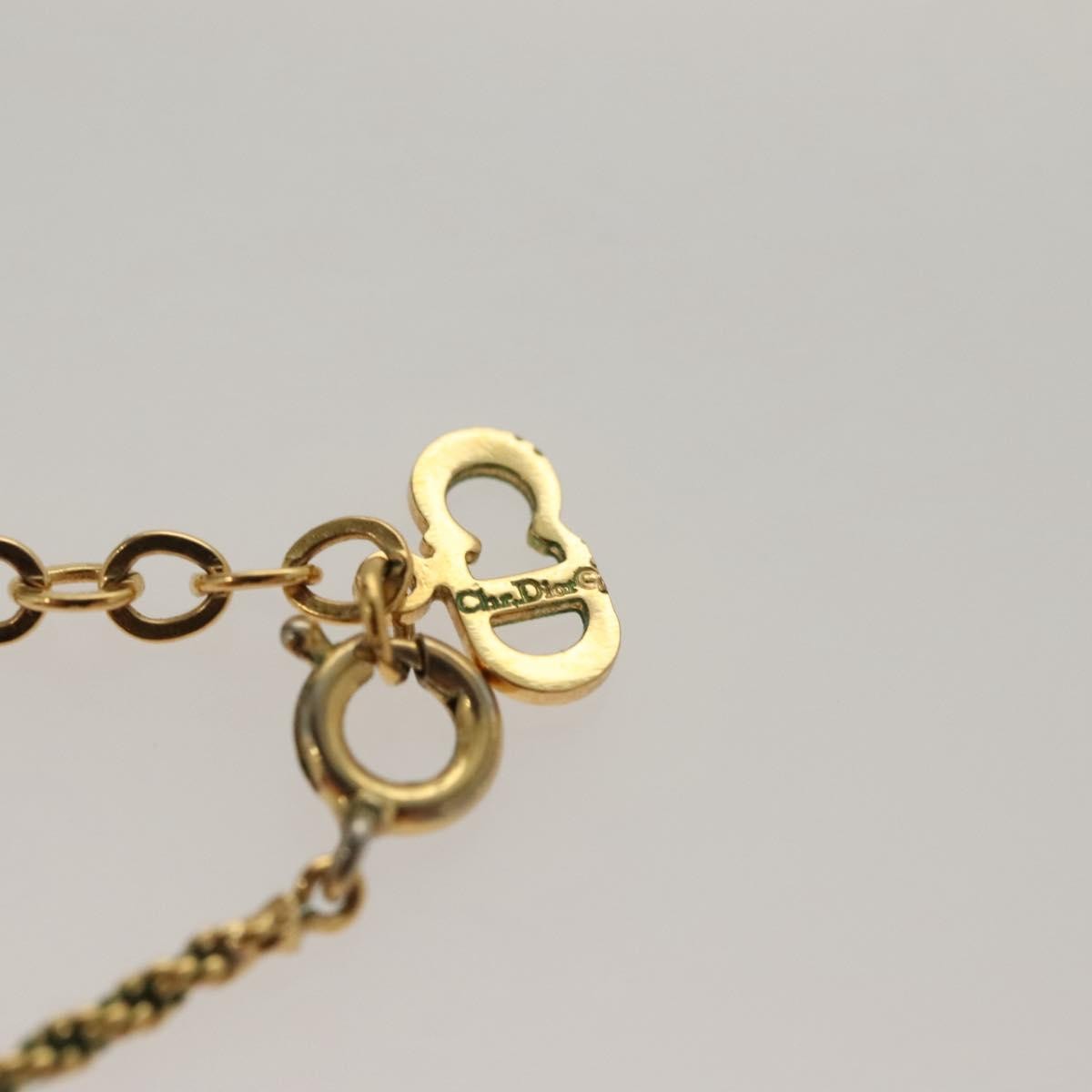 Christian Dior CD Pendant Necklace Metal