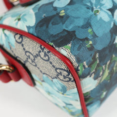 Gucci Convertible Boston Bag Blooms Print GG Coated Canvas