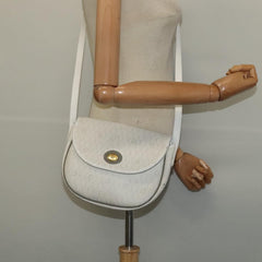 Christian Dior Vintage Honeycomb Flap Crossbody Bag Coated Canvas