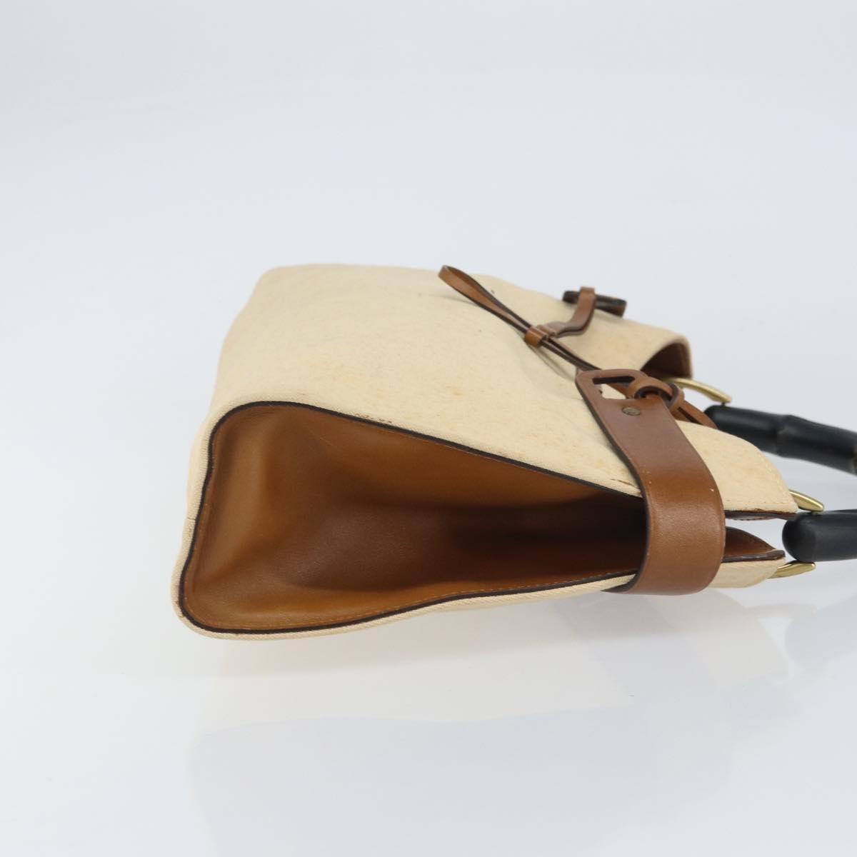 Gucci Vintage Bamboo Handle Bag Canvas