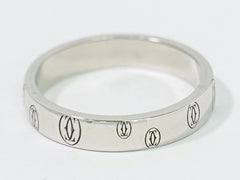 Cartier C de Cartier Happy Birthday Band Ring 18K White Gold