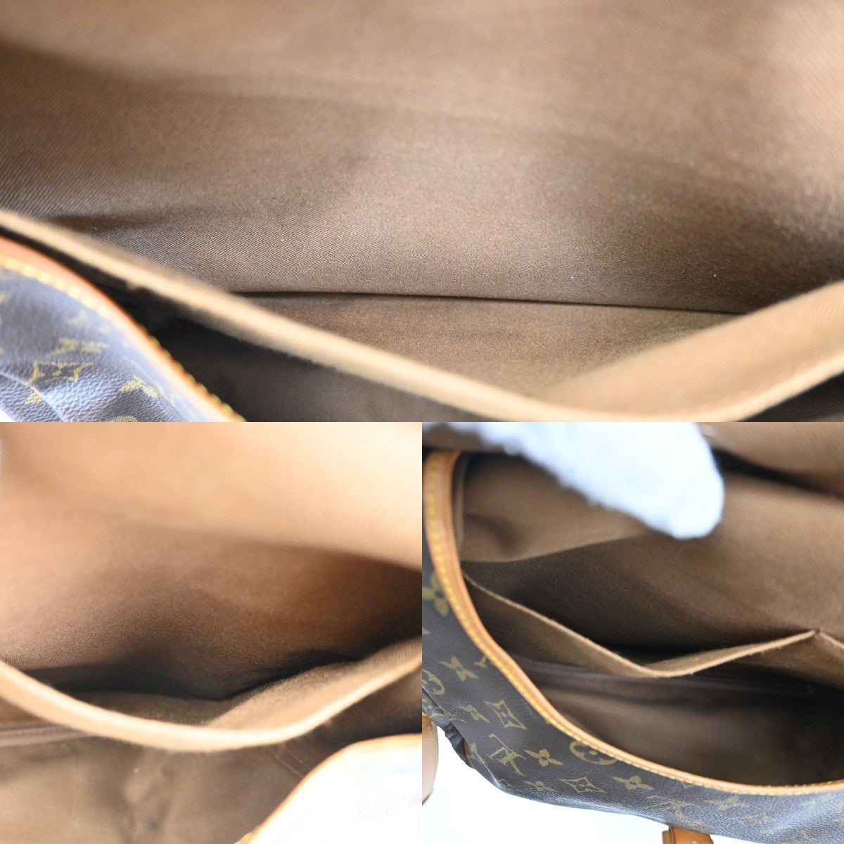 Louis Vuitton Saumur Handbag Monogram Canvas