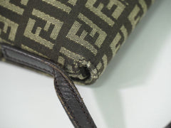 Fendi Mamma Baguette Shoulder Bag Canvas