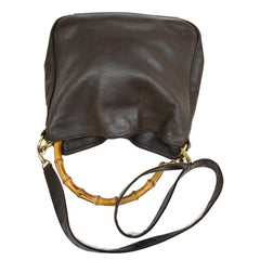 Gucci Vintage Bamboo Shoulder Bag Leather