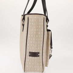 Bvlgari B.Zero1 Logomania Bag Canvas with Leather