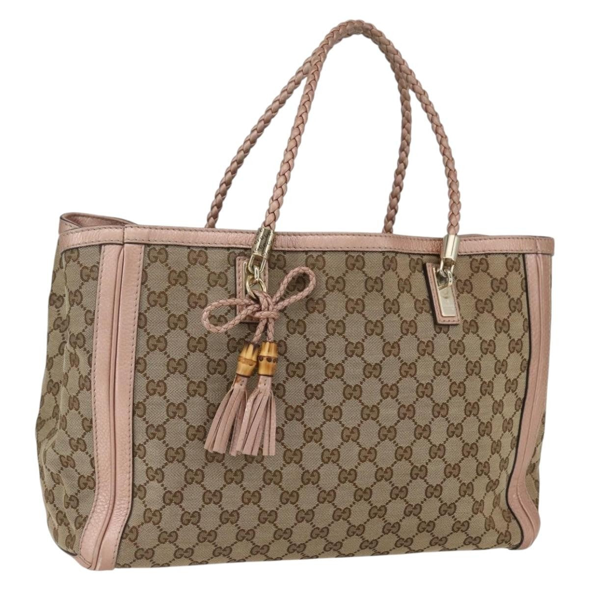 Gucci Bella Tote GG Canvas with Leather